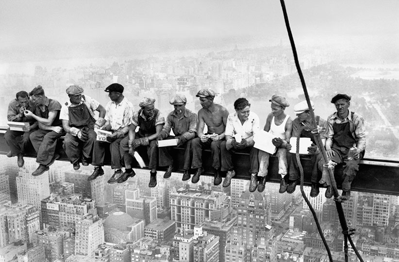 Fotomural Eating Above Manhattan