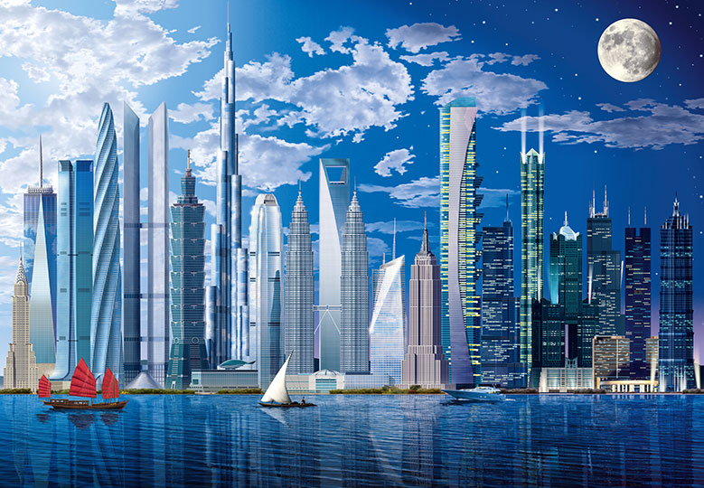 Fotomural Worlds Tallest Buildings