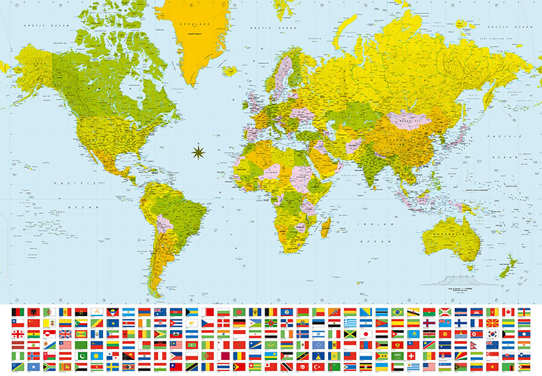 Fotomural World Map